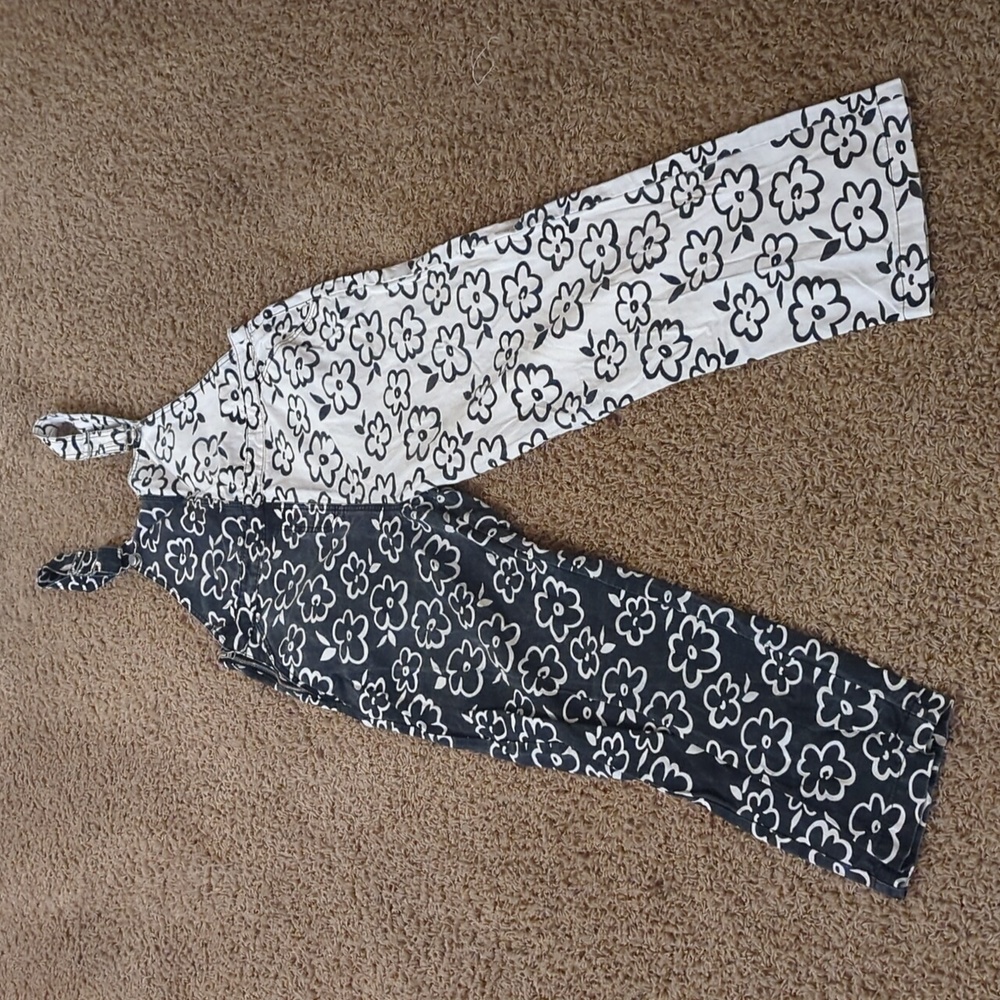 Floral Overalls 2 Tone - F21 XL!